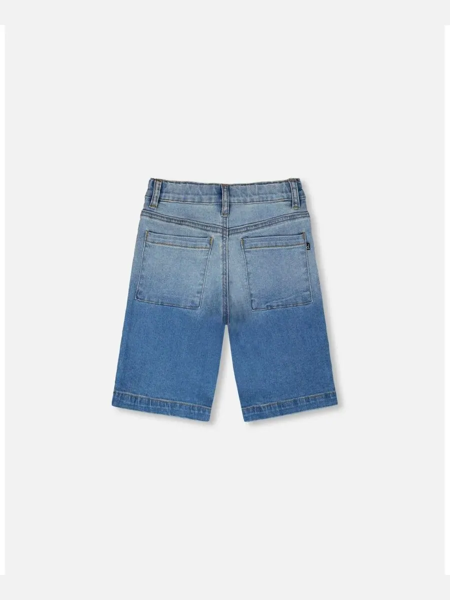 Deux par Deux Джинсы Big Boys Stretch Jean Bermuda — изображение 3 из 4, серый синий
