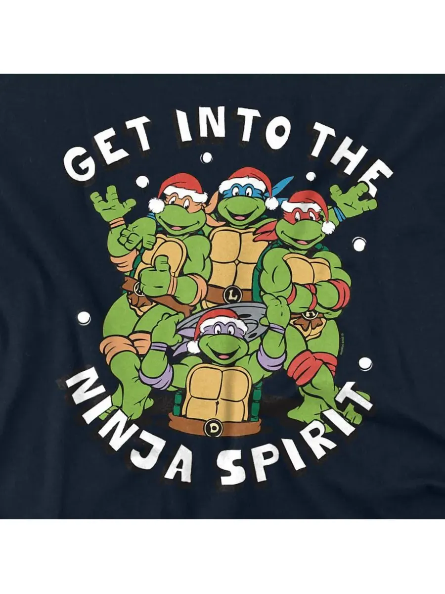 Футболка Big & Tall Ninja Holiday Spirit Teenage Mutant Ninja Turtles — изображение 2 из 3, темно-синий