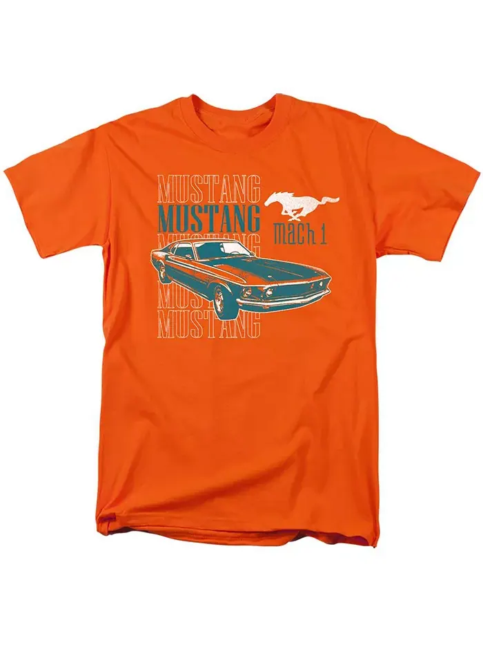 Мужская футболка Ford Mach 1 Repeat Mustang — изображение 1 из 3, оранжевый