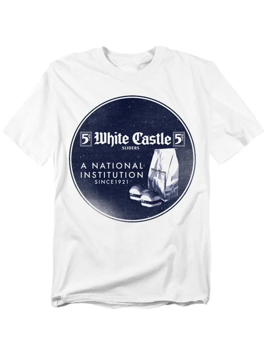 Футболка Национального института больших размеров White Castle — белый