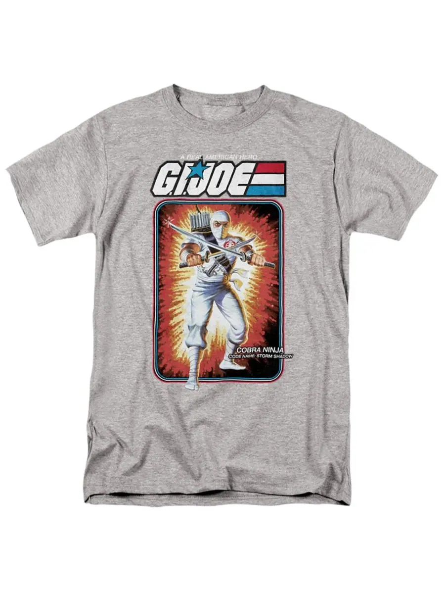 Мужская футболка + GI Joe Storm Shadow Card Hasbro+ — изображение 1 из 3, приглушенный