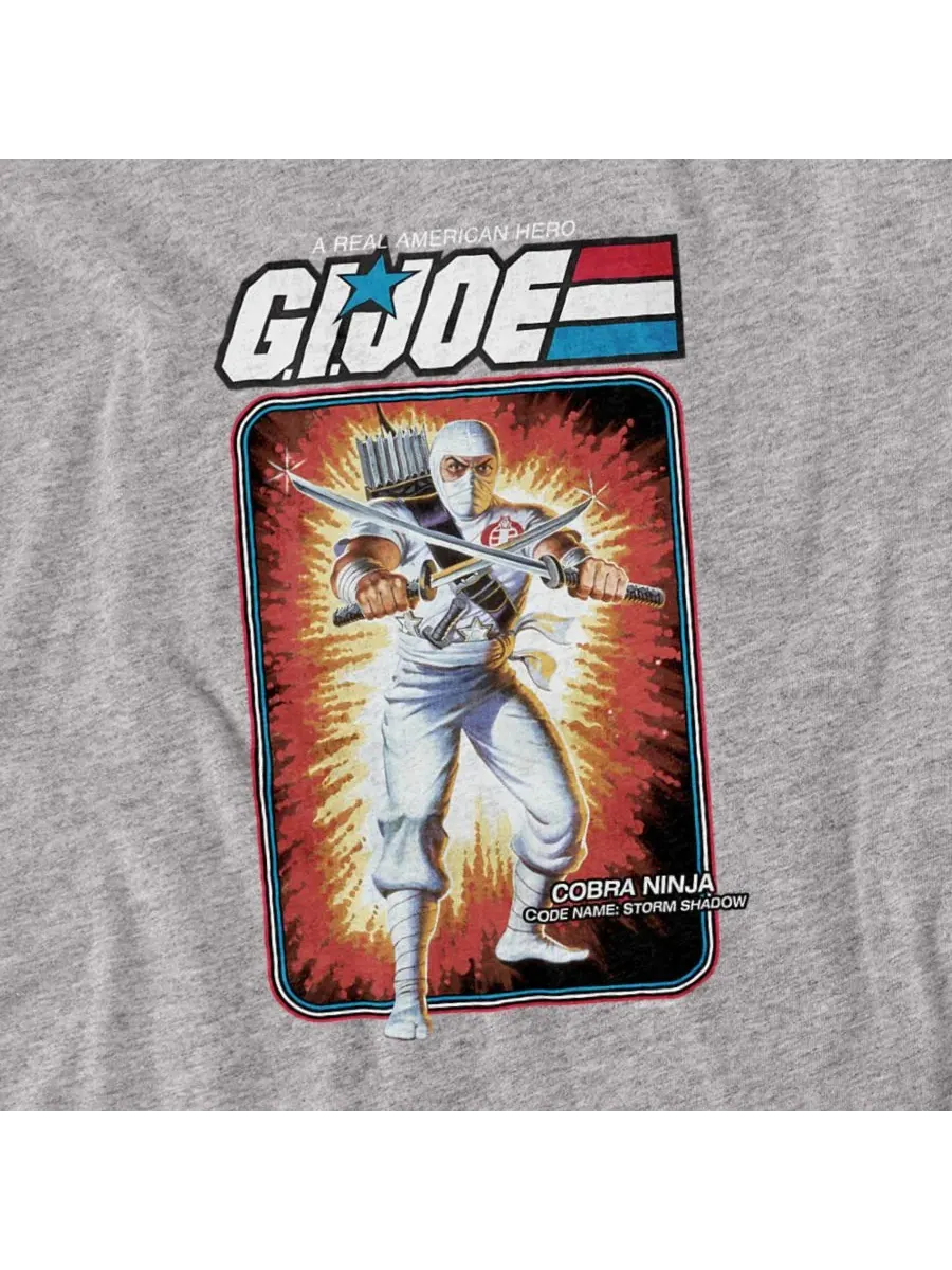Мужская футболка + GI Joe Storm Shadow Card Hasbro+ — изображение 2 из 3, приглушенный