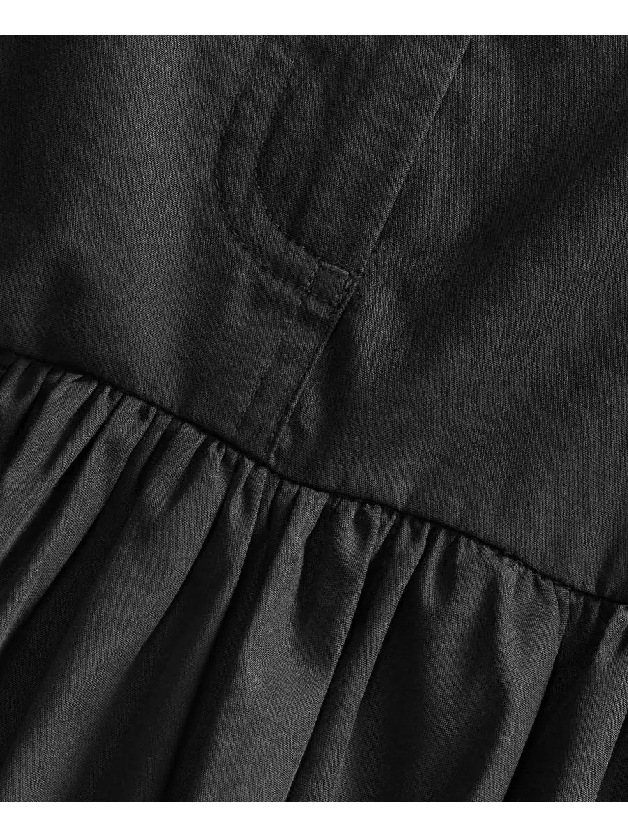 Юбка-мини с завышенной талией, пузырчатым подолом, модель Drop Waist On 34th — изображение 6 из 6, глубокий черный