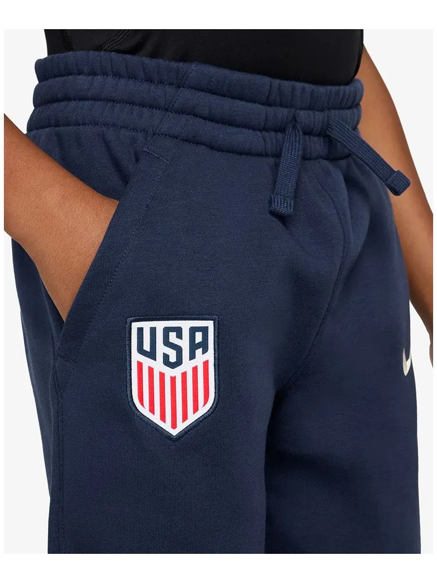 Детские спортивные брюки Nike USMNT Club Fleece — изображение 2 из 3, темно-синий/белый