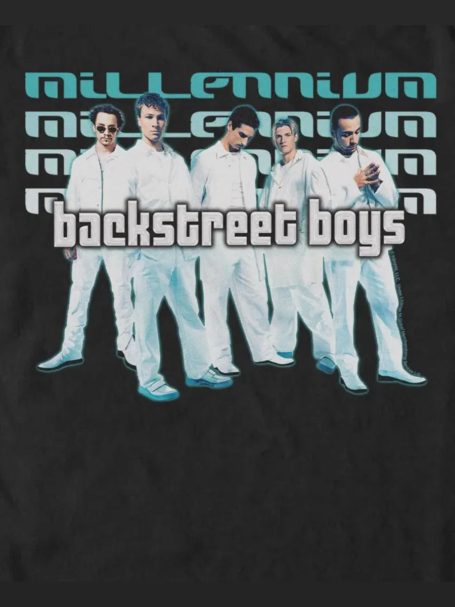 Футболка с принтом Backstreet Boys Millennium Stack Fifth Sun — изображение 3 из 3, черный