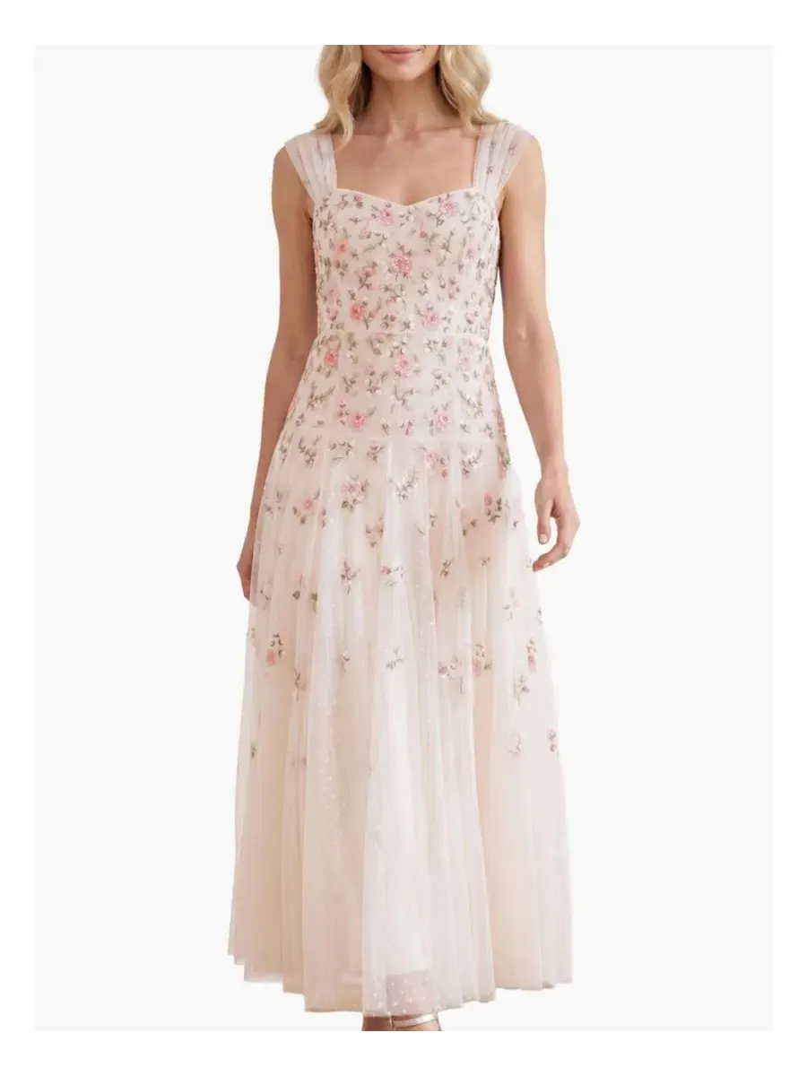 Платье в пол Mayflower Ditsy Ankle Gown Needle & Thread
