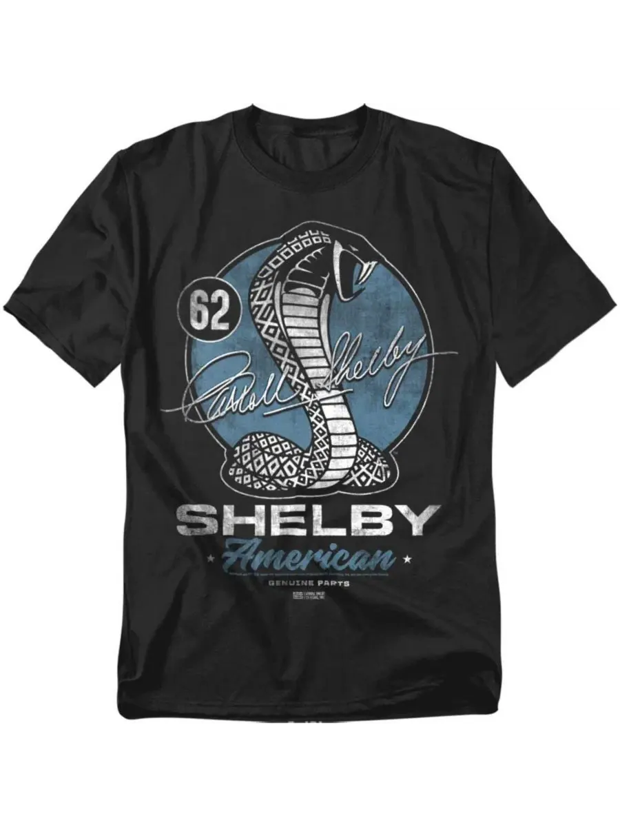 Футболка с принтом Shelby Snake Retro Mustang — изображение 1 из 3, черный