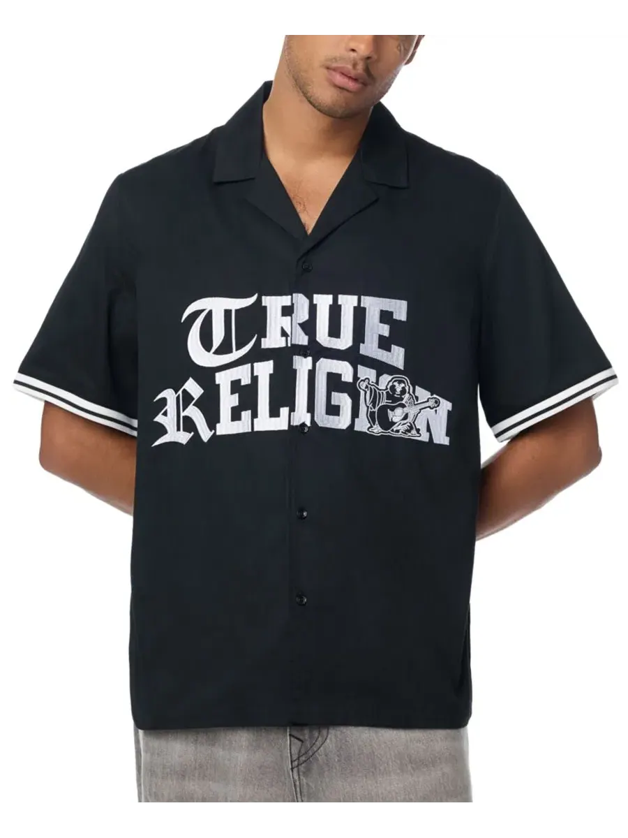 Мужская рубашка из твила с классическим воротником True Religion
