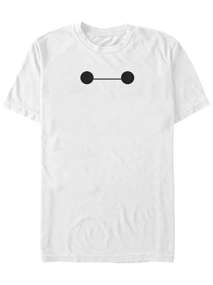 Футболка с коротким рукавом для мужчин Disney Big Hero 6 Baymax Big Face Costume Футболка с — изображение 1 из 1, белый