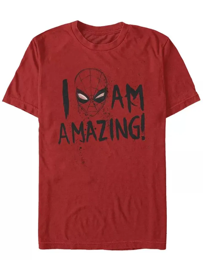 Футболка мужская Amazing Spidey с коротким рукавом и круглым вырезом Fifth Sun — изображение 1 из 1, красный