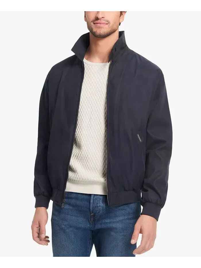 Куртка-бомбер из микрофибры Weatherproof — синий