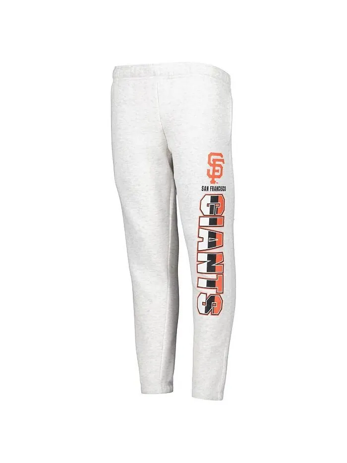 Флисовые брюки Ash San Francisco Giants Game Time для больших мальчиков и девочек Outerstuff — изображение 2 из 3, пепельный