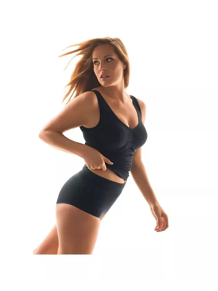 Женский топ-топ Instant Shaper Medium Control Seamless Shaping Cami большого размера Secret — изображение 1 из 3, черный