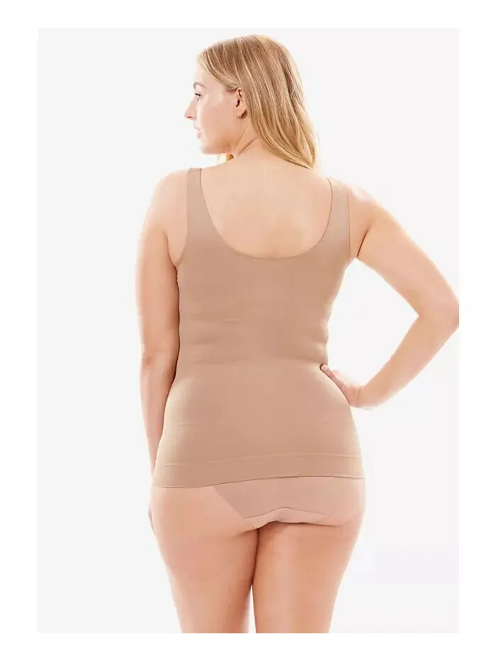 Женский топ-топ Instant Shaper Medium Control Seamless Shaping Cami большого размера Secret — изображение 2 из 3, черный