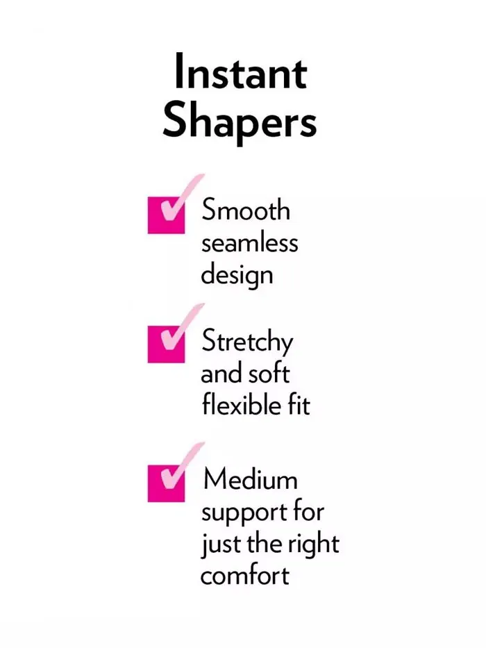 Женский топ-топ Instant Shaper Medium Control Seamless Shaping Cami большого размера Secret — изображение 3 из 3, черный