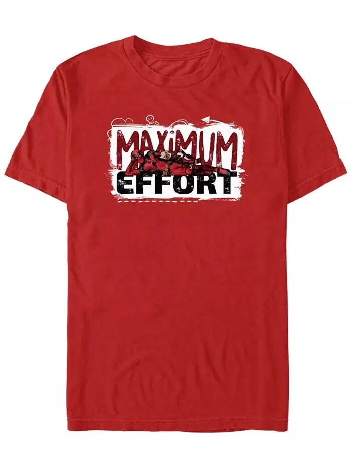 Футболка мужская Maximum Effort Deadpool Dogpool с коротким рукавом Fifth Sun — изображение 1 из 3, красный