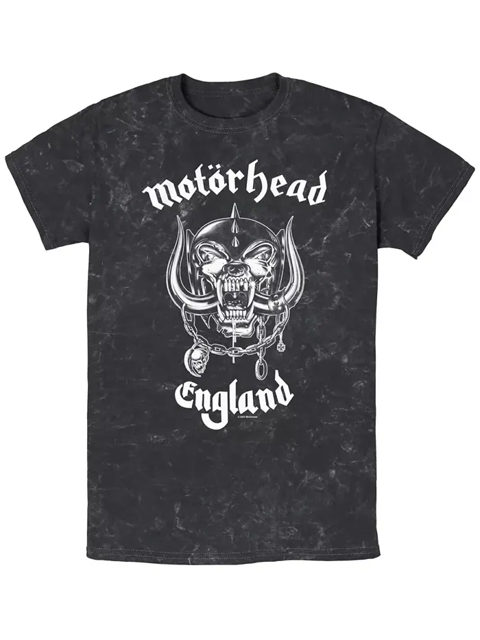 Мужская футболка с коротким рукавом Motorhead England Fifth Sun — изображение 1 из 3, черный