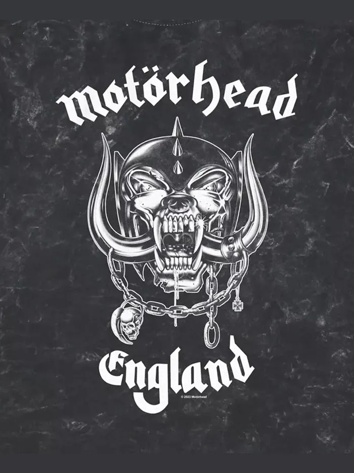 Мужская футболка с коротким рукавом Motorhead England Fifth Sun — изображение 3 из 3, черный