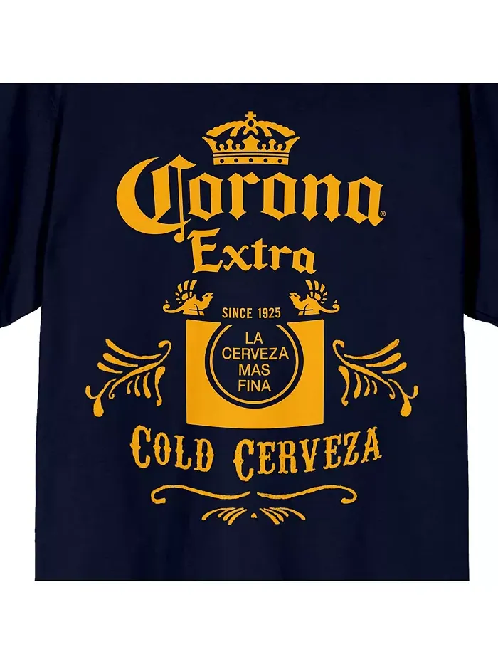 Футболка мужская Cold Cerveza Label, цвет темно-синий, размер 3XL Corona — изображение 2 из 4