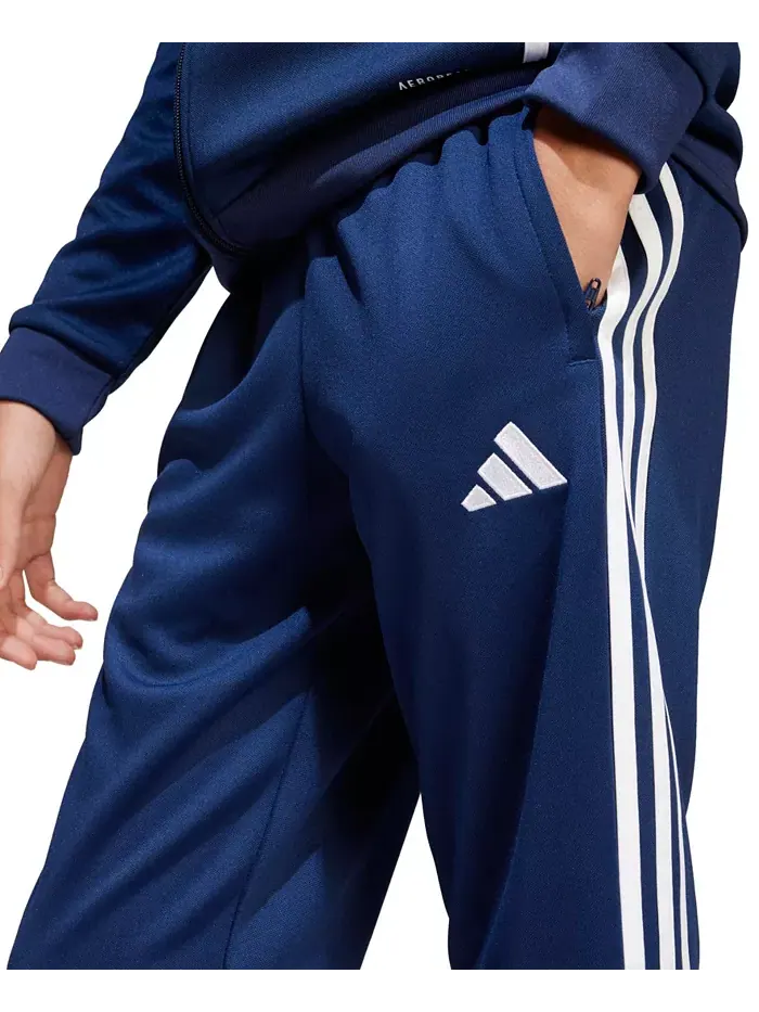 Брюки для тренировок Tiro 25 Essentials для мальчиков старшего возраста adidas — изображение 2 из 4, темно-синий синий белый