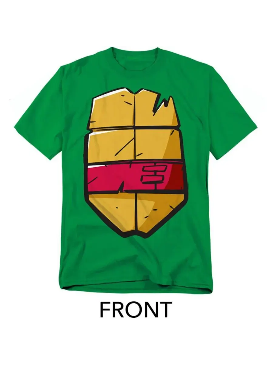 Футболка с принтом Raphael Shell Front Back Teenage Mutant Ninja Turtles — изображение 2 из 3, зеленый