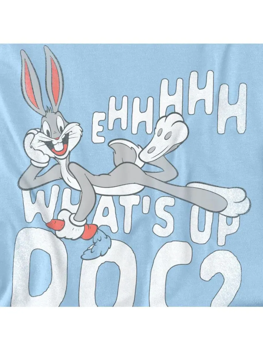 Футболка с принтом What's Up Looney Tunes — изображение 3 из 3, светлый синий