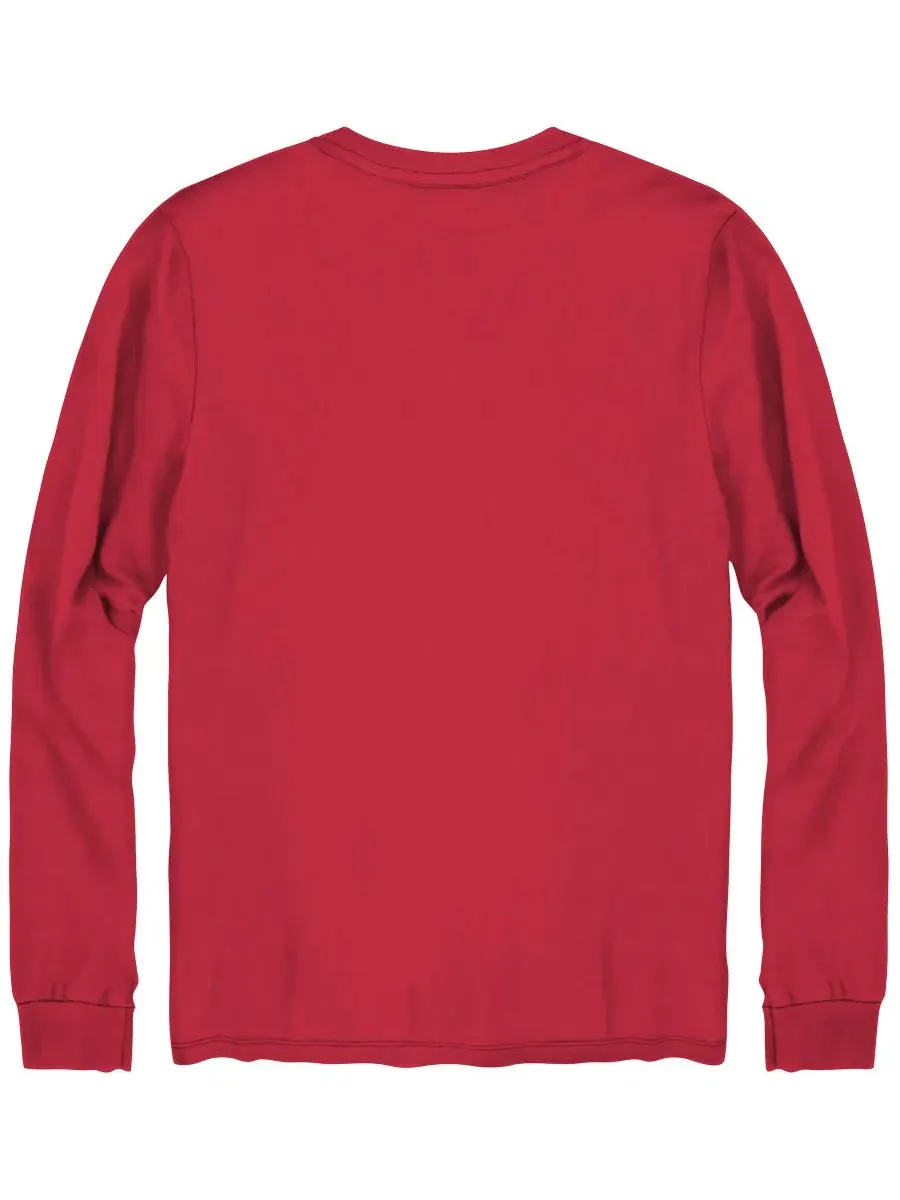 Футболка с длинным рукавом Mickey Mouse, классический крой Hybrid Apparel — изображение 2 из 4, красный