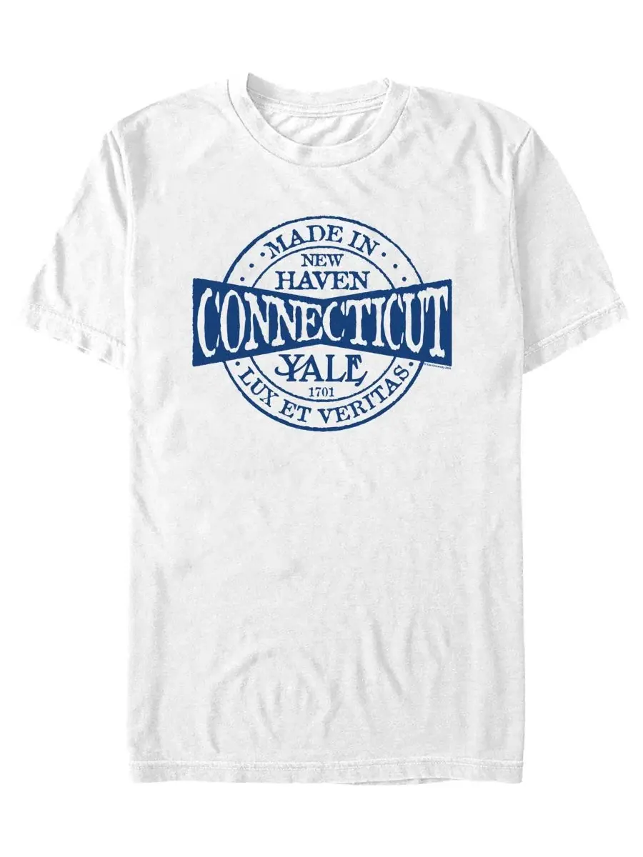 Футболка с графическим принтом Yale University Made in New Haven Connecticut Established 1701 Fifth — изображение 1 из 3