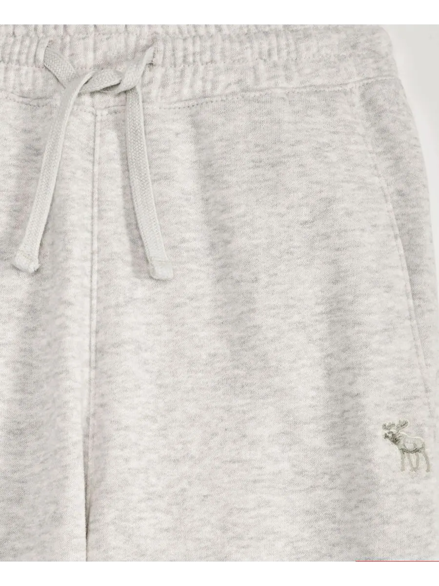 Детские флисовые спортивные штаны Essential для мальчиков 5-18 лет abercrombie kids — изображение 4 из 4, светлый серый