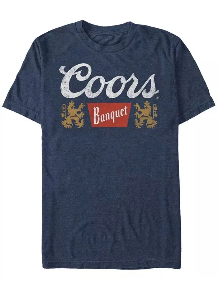 Мужская классическая футболка Coors Brewing Company с коротким рукавом Fifth Sun — изображение 1 из 1, темно-синий