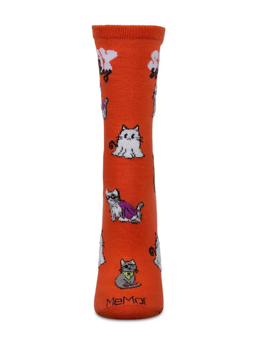 Женские праздничные носки Stay Spooky Holiday Crew Socks MeMoi — изображение 2 из 3, оранжевый