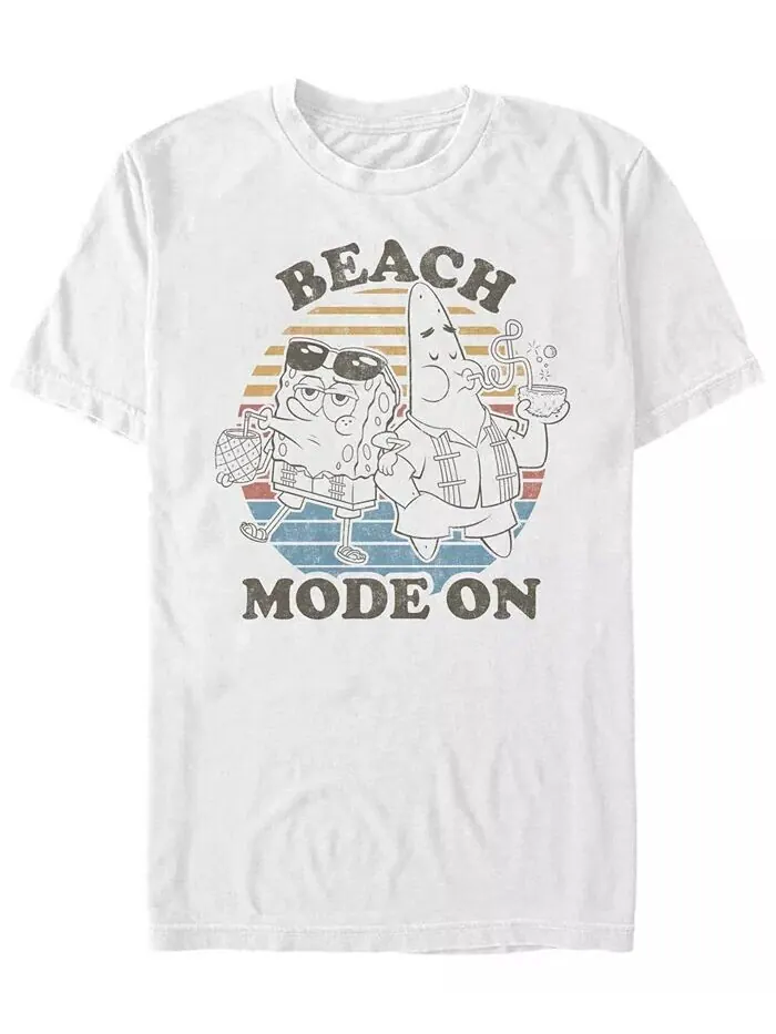 Футболка мужская Beach Mode с коротким рукавом и круглым вырезом Fifth Sun — изображение 1 из 1, белый