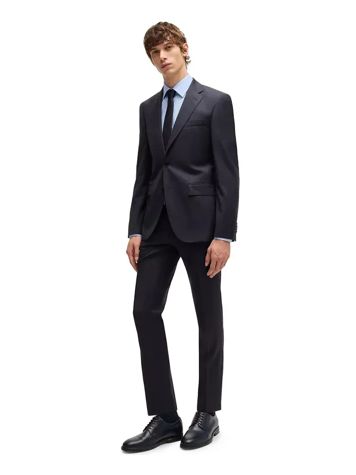 Мужские брюки Extra-Slim-Fit Hugo Boss — изображение 5 из 6, синий