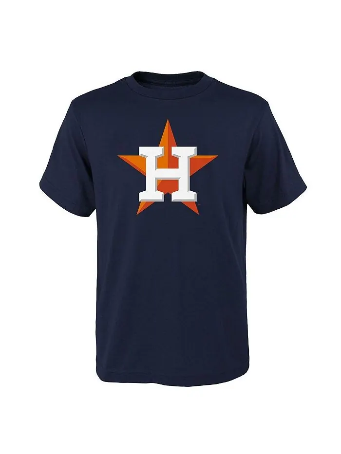 Темно-синяя футболка с логотипом основной команды Big Boys and Girls Houston Astros Outerstuff — изображение 1 из 1