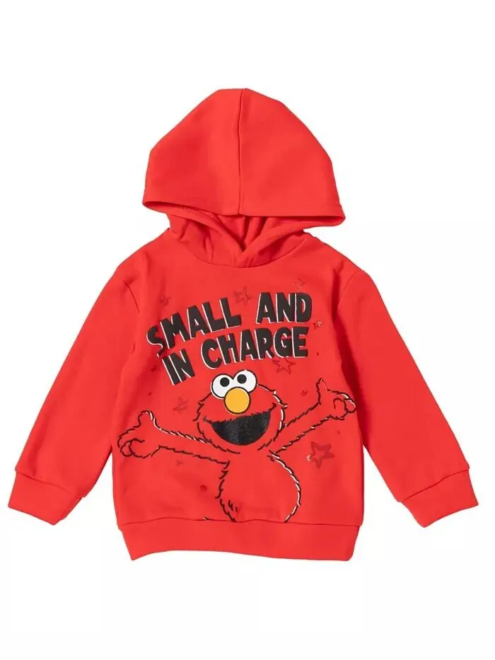 Флисовый пуловер с капюшоном и штанами Elmo Cookie Monster Boy, комплект одежды для малышей Sesame — изображение 7 из 7