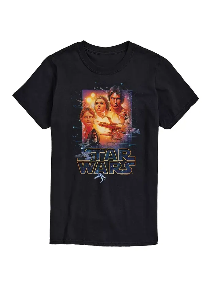 Мужская футболка с коротким рукавом Star Wars Luke Skywalker AIRWAVES — изображение 1 из 3, черный