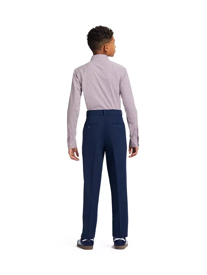 Мальчиковая рубашка с длинным рукавом Stretch Murray Check 8-20 Tommy Hilfiger — изображение 4 из 7, розовый