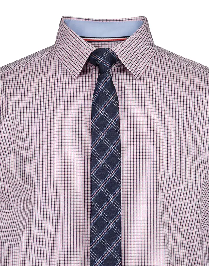 Мальчиковая рубашка с длинным рукавом Stretch Murray Check 8-20 Tommy Hilfiger — изображение 6 из 7, розовый