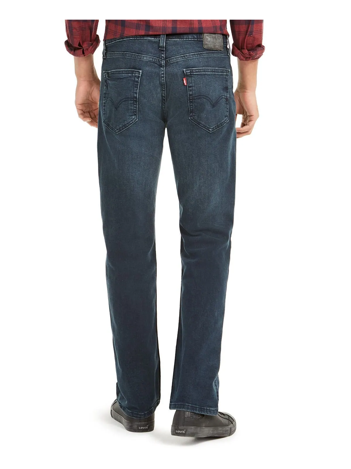 Джинсы Levi’s 514 Flex Straight-Fit, темно-синий с эффектом лёгкой потёртости — изображение 2 из 9
