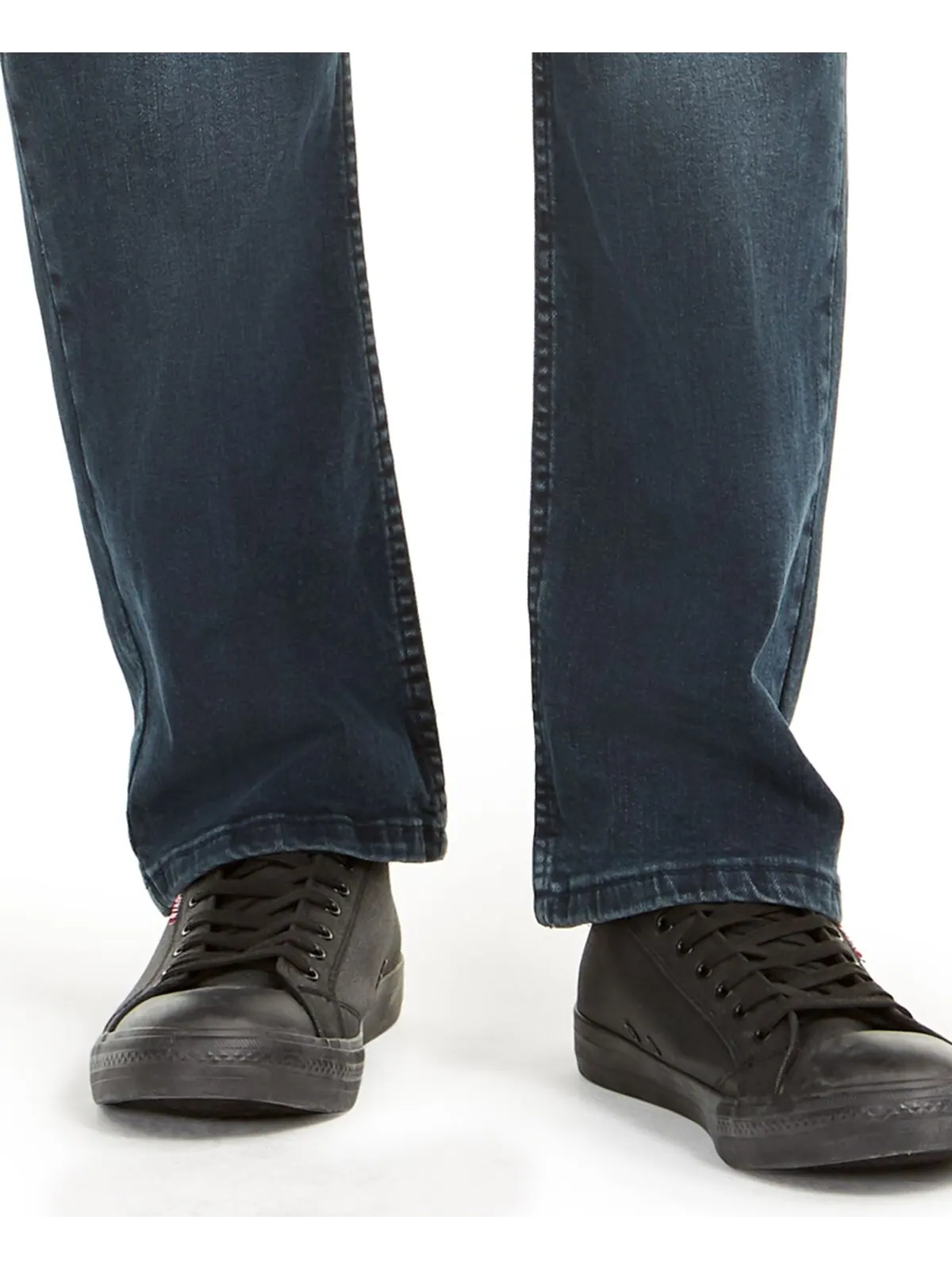 Джинсы Levi’s 514 Flex Straight-Fit, темно-синий с эффектом лёгкой потёртости — изображение 4 из 9