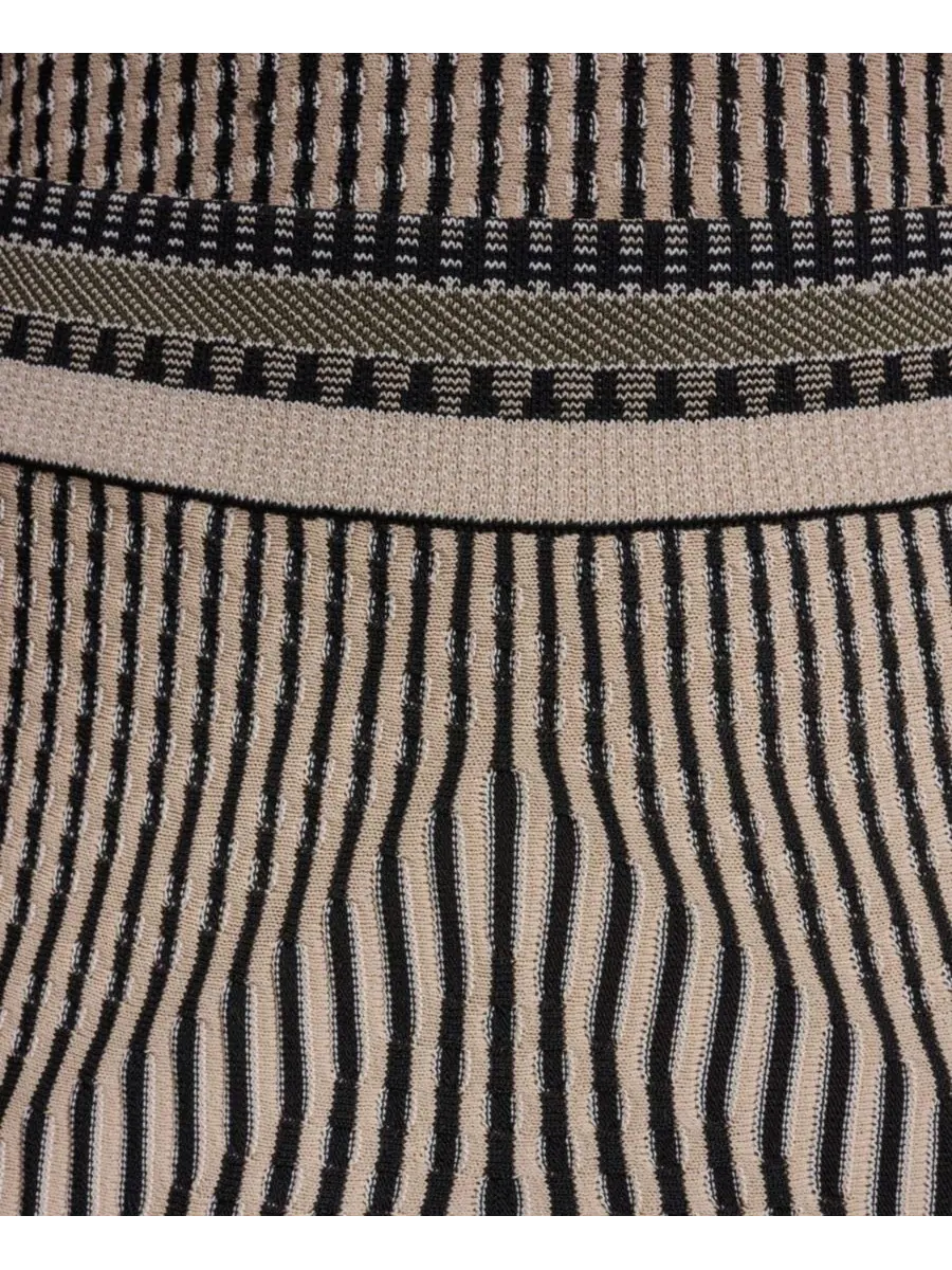 Женская юбка-свитер с комбинированным узором Bcbg — изображение 9 из 9, черный