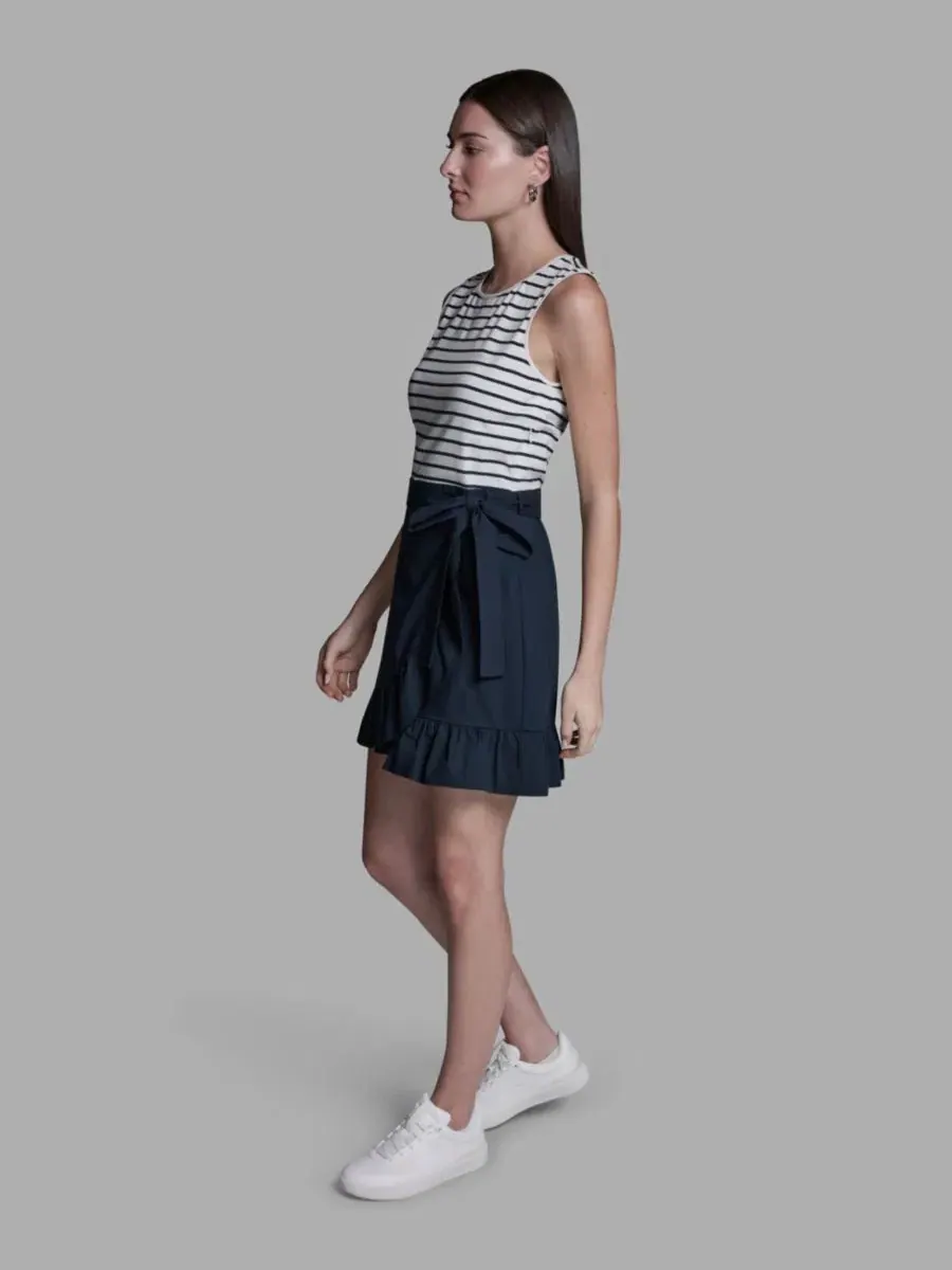 Женское платье без рукавов с круглым вырезом BCBG — изображение 4 из 5, черный/белый