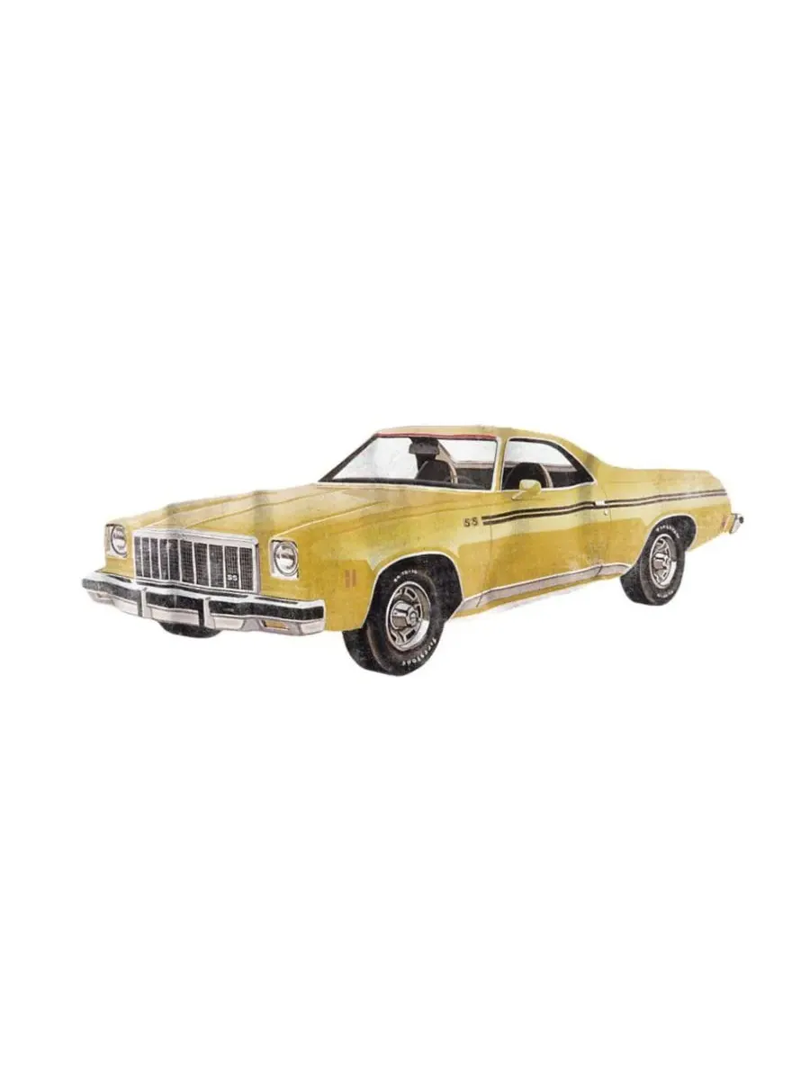Футболка унисекс Big & Tall Chevy Chevrolet El Camino Corvette — изображение 3 из 3, белый