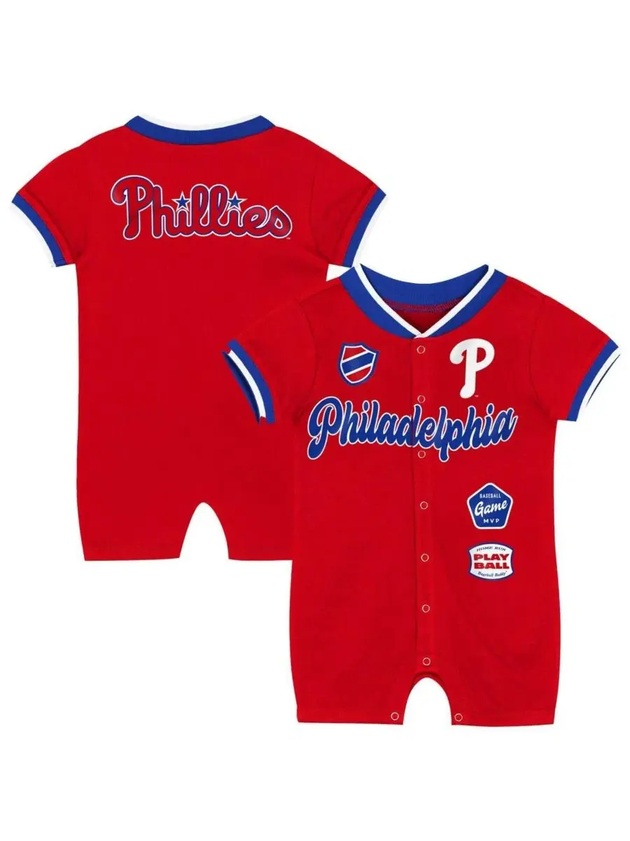 Детский красный комбинезон Philadelphia Phillies для мальчиков и девочек Outerstuff — изображение 1 из 3