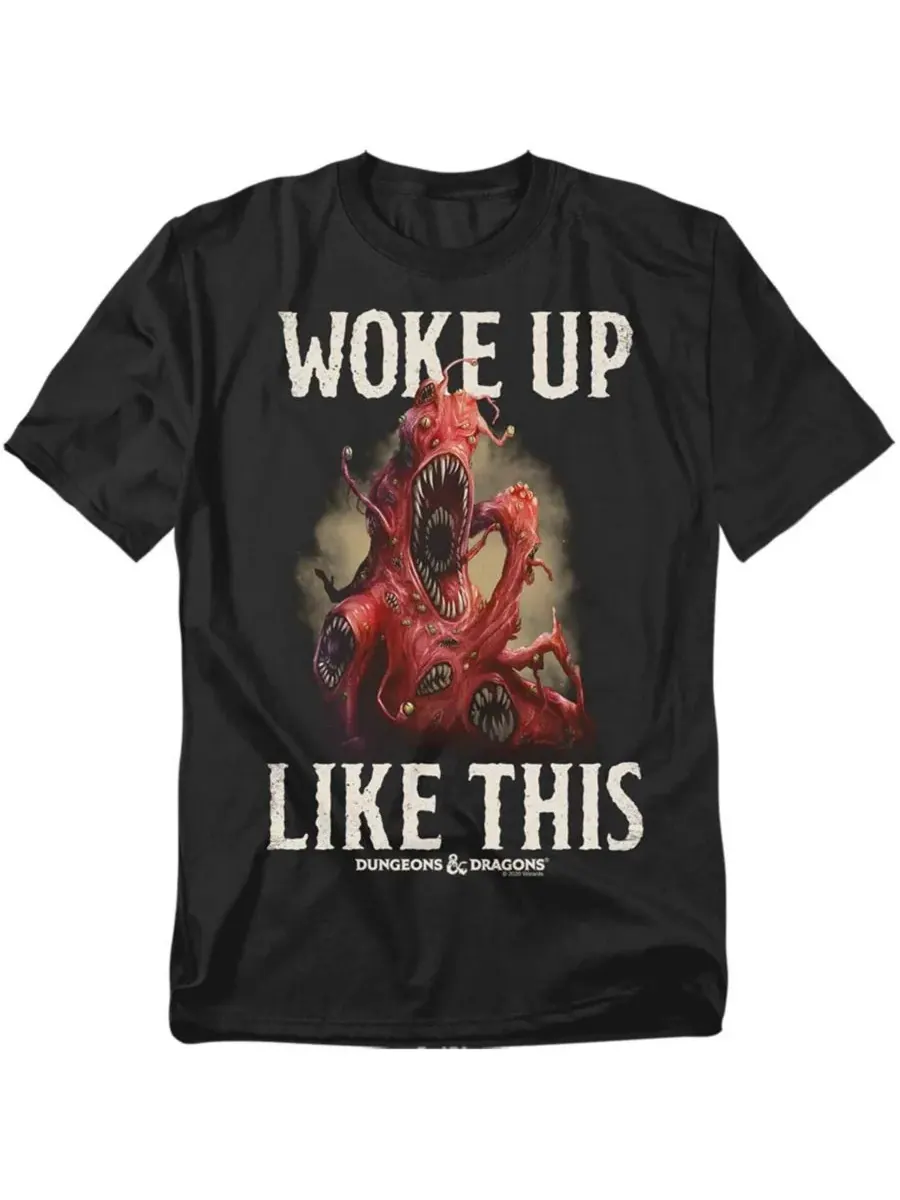 Футболка Big & Tall Dungeons And Dragons Woke Like This D&D — изображение 1 из 3, черный