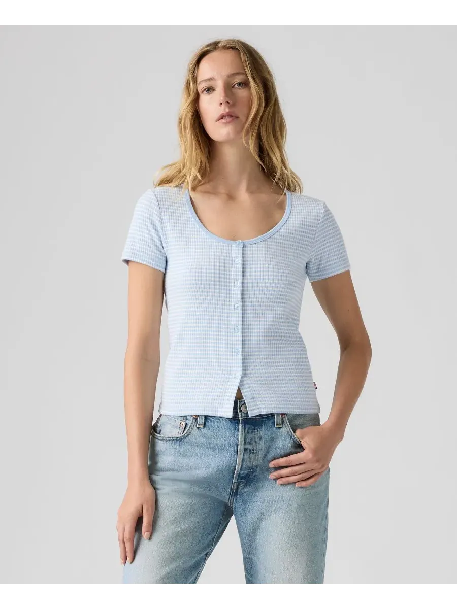 Топ женский с пуговицами Austen Levi's, Annalise Stripe Angel Falls