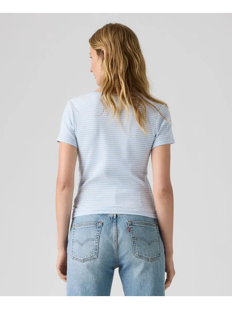 Топ женский с пуговицами Austen Levi's, Annalise Stripe Angel Falls — изображение 4 из 4