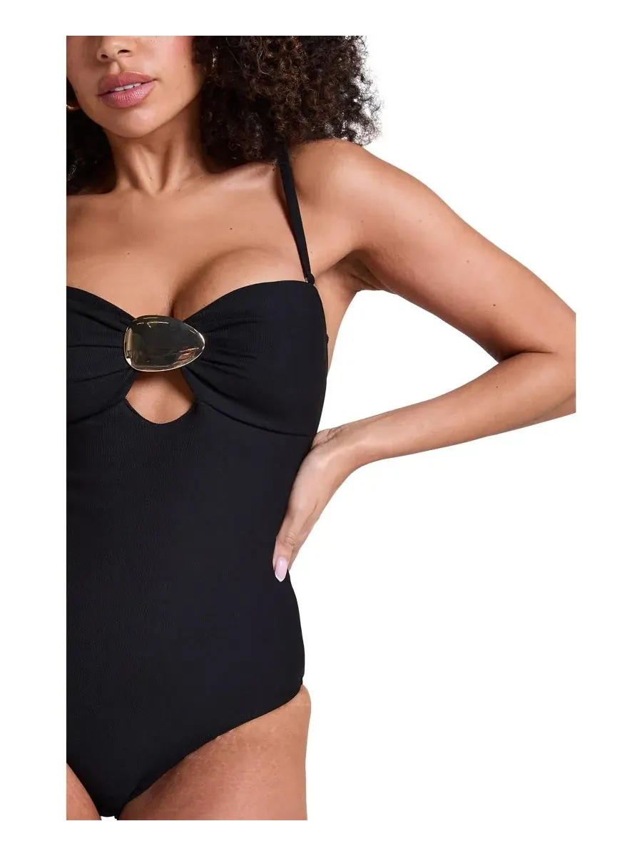 Женский корректирующий купальник Hunkemoller Cabo Hunkemöller — изображение 3 из 6, черный