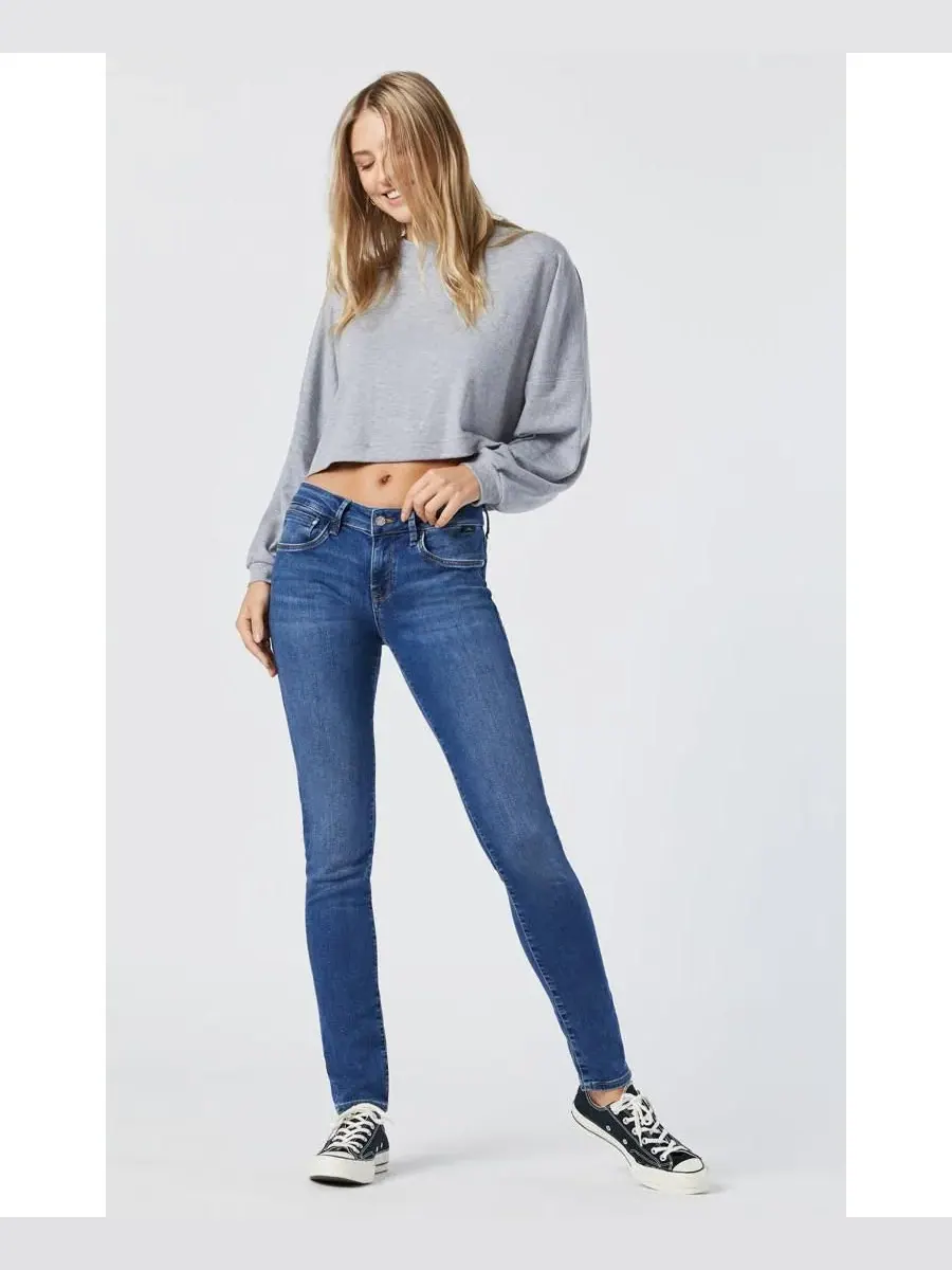 Женские джинсы Alexa Mid Rise Skinny из средне-мягкого денима Mavi Jeans