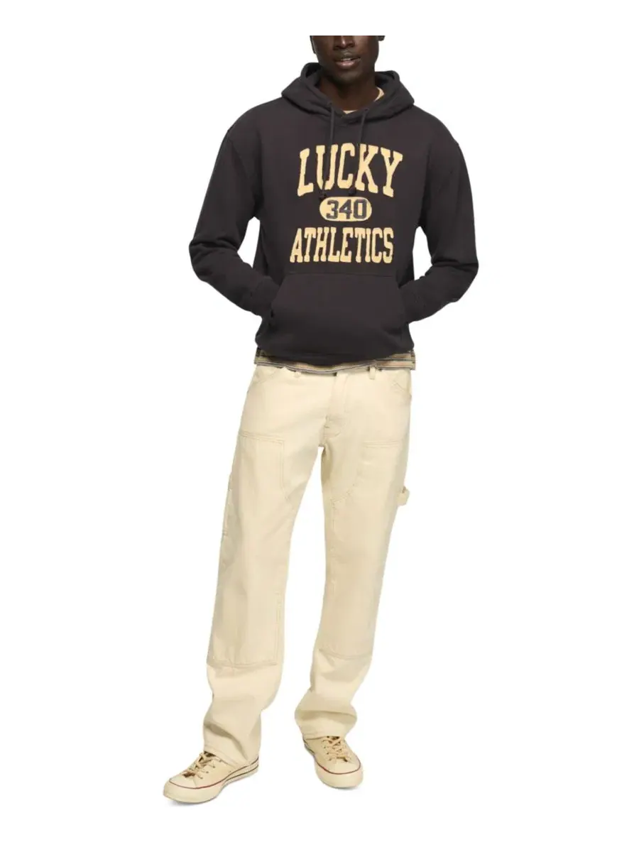 Худи с вышивкой Lucky Athletics Fleece Lucky Brand — изображение 2 из 7, черный